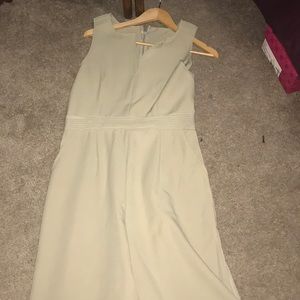 Olive Green Jumpsuitt with trains